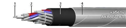 Кабель АКВВБГ-ХЛ 4х6